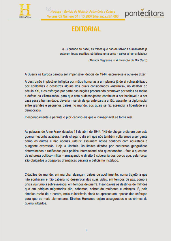 V5N1 - Editorial